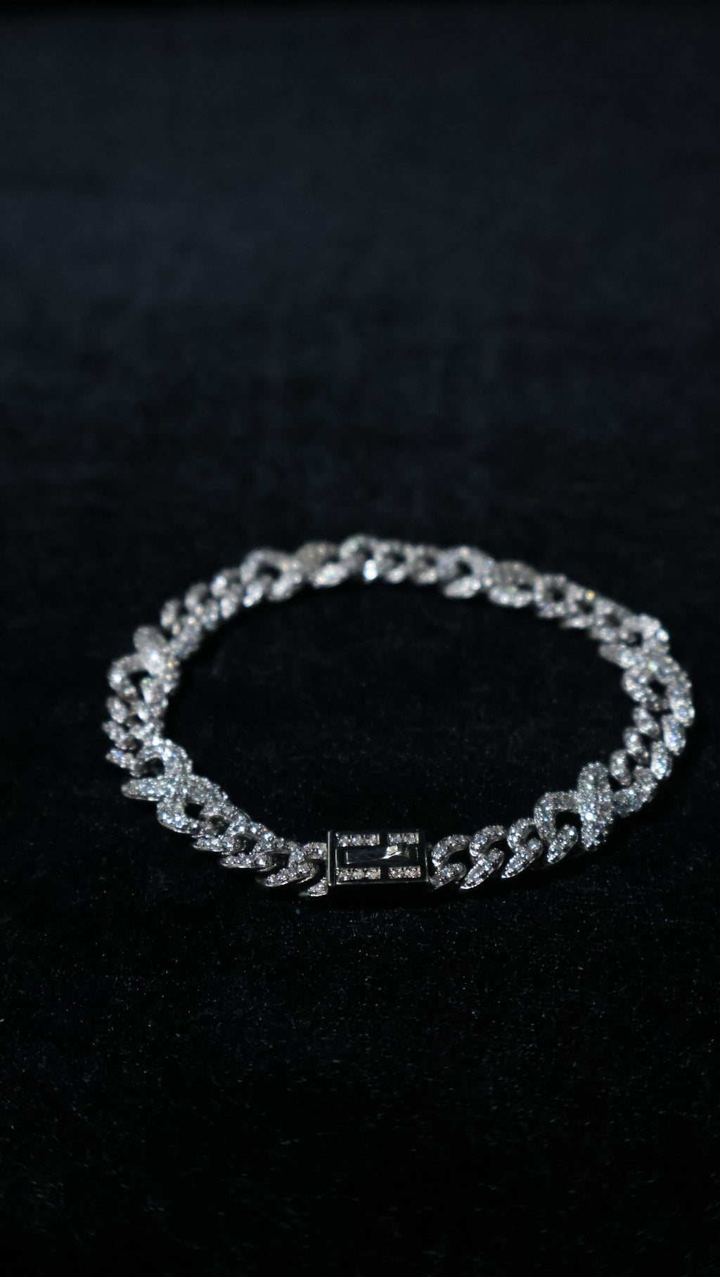 Cuban Pavé Bracelet with Zirconia