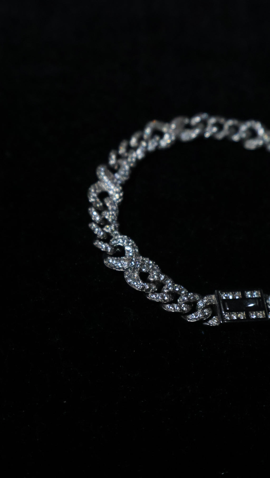 Cuban Pavé Bracelet with Zirconia