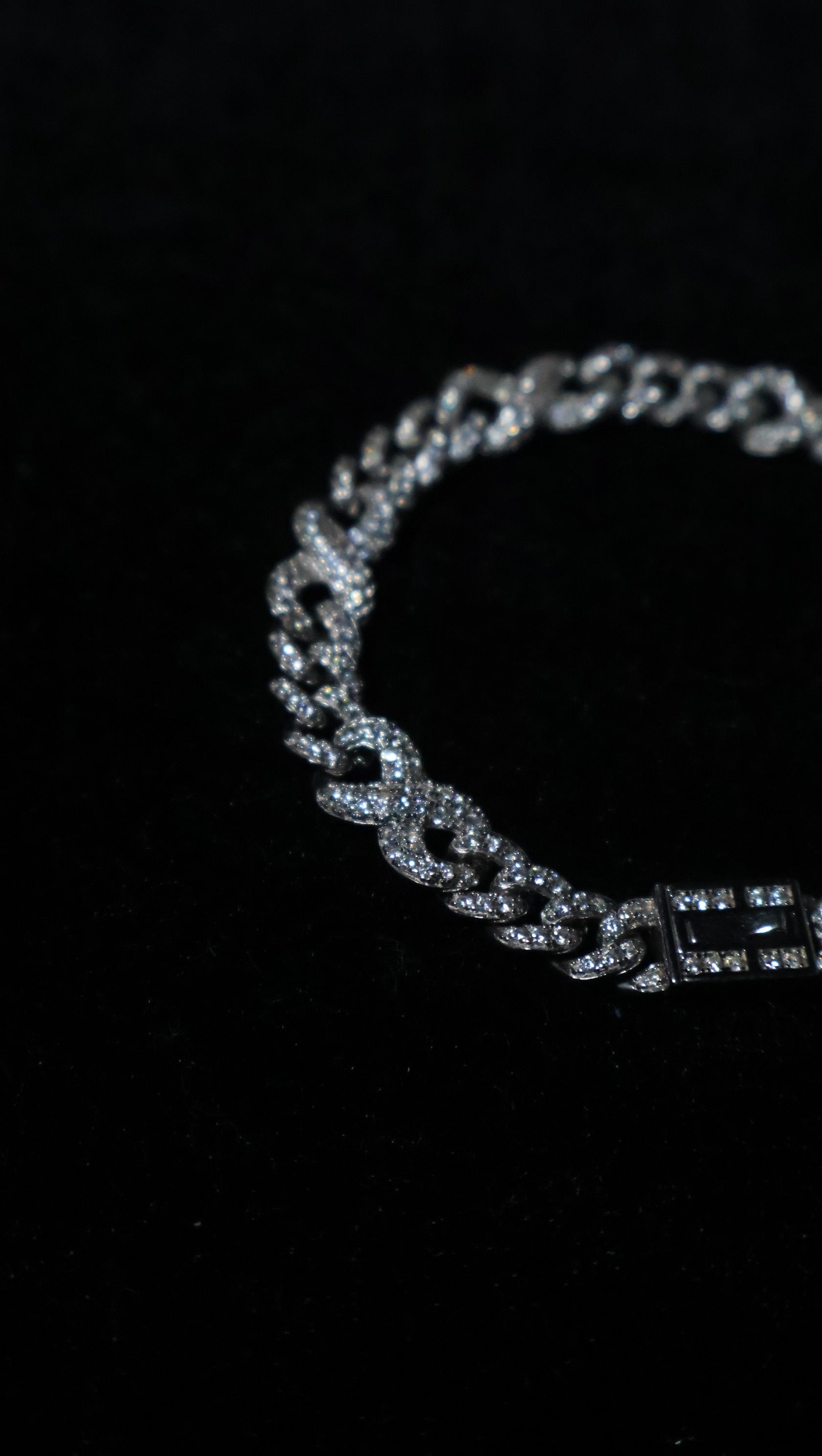 Cuban Pavé Bracelet with Zirconia