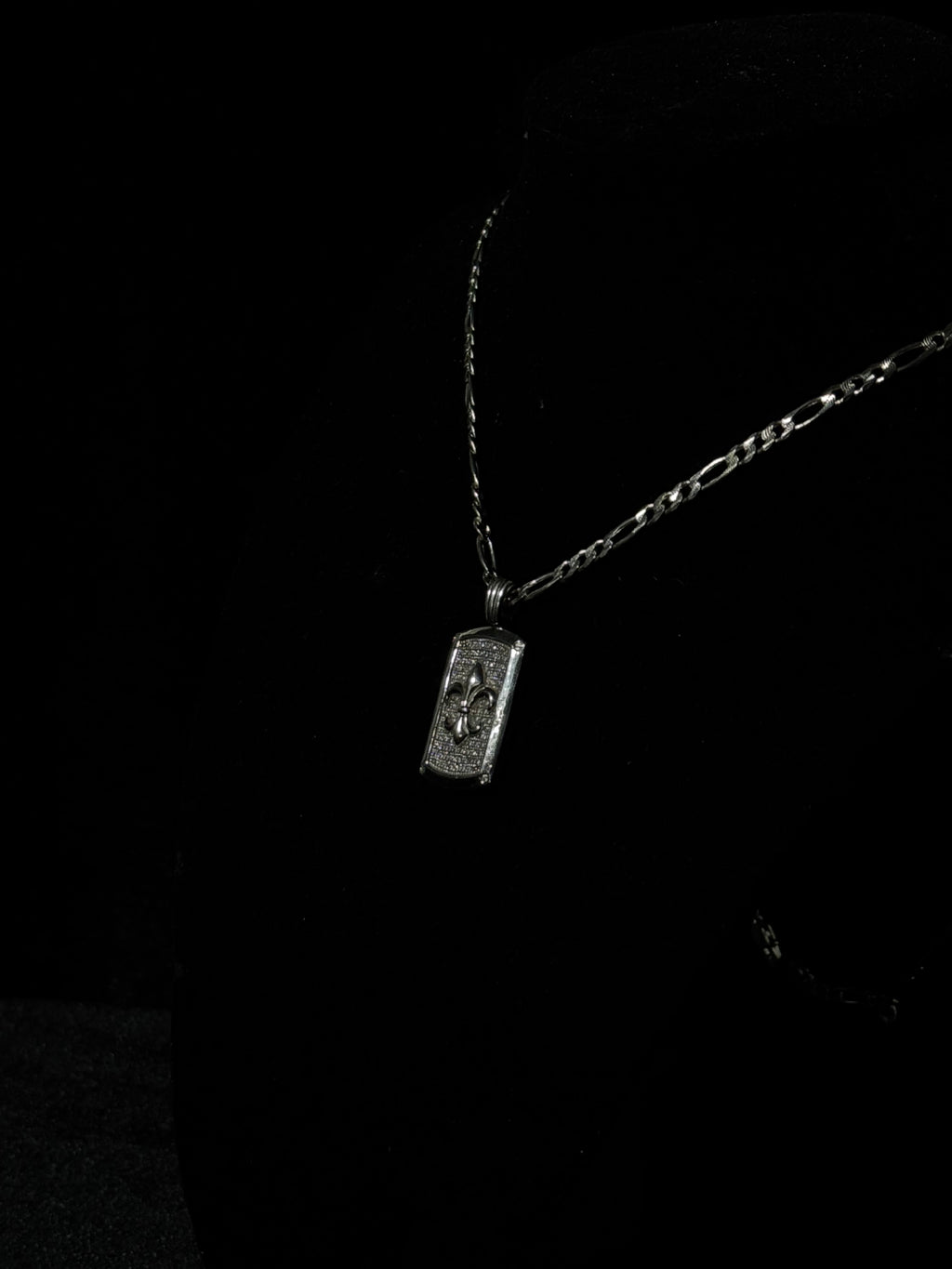Cartier Chain + Fleur De Lis Pendant